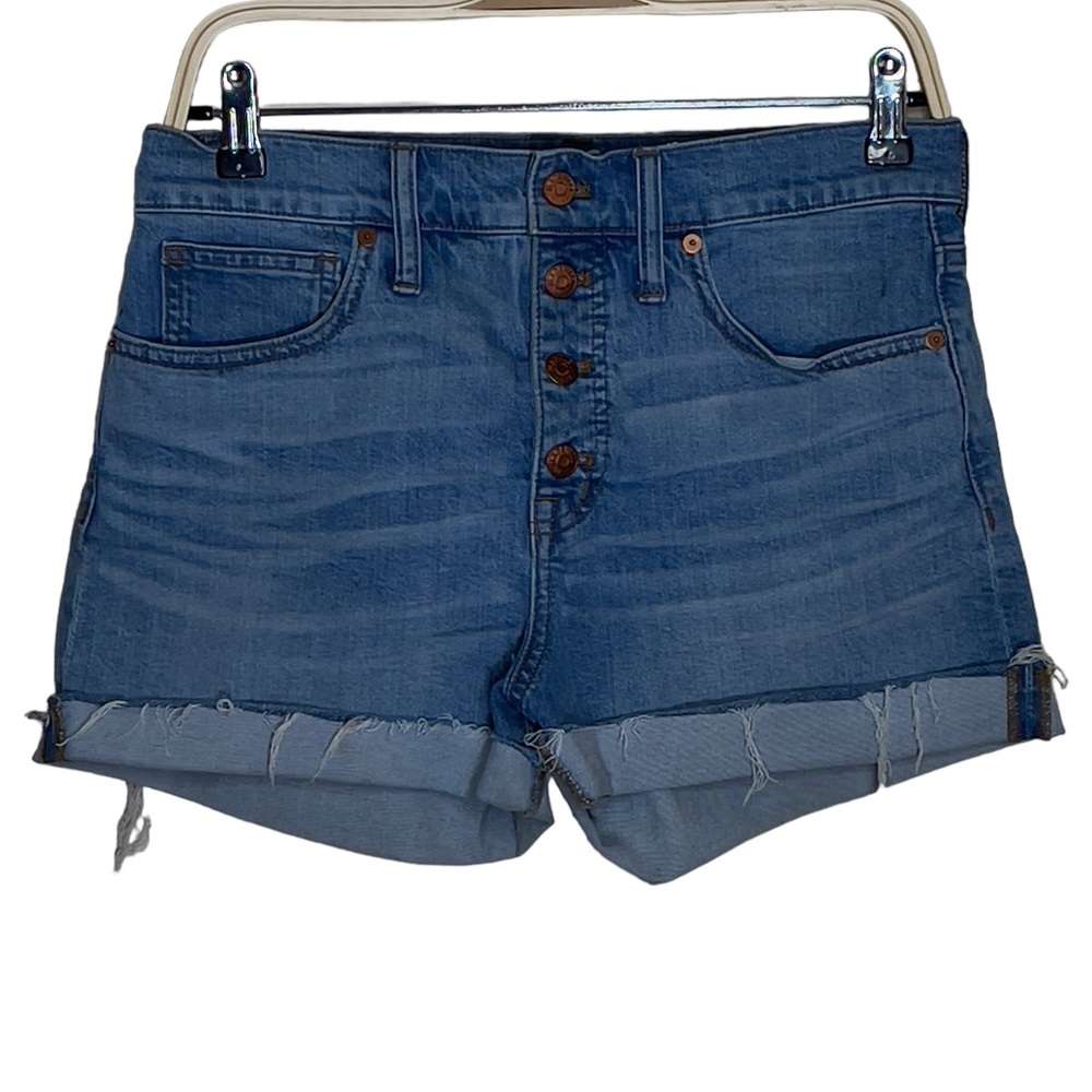 Madewell High-Rise Button Front Size 27 Blue Jeans